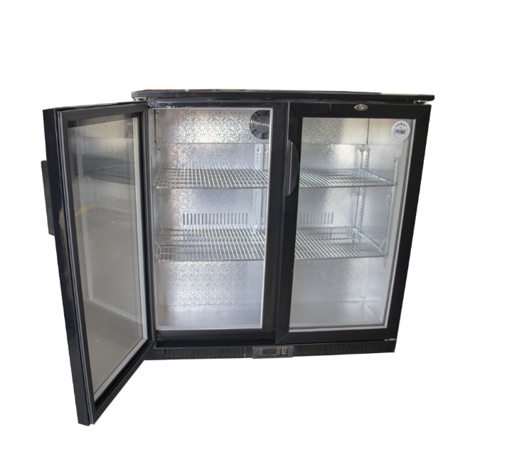 2 Door Underbar Fridge 900mm