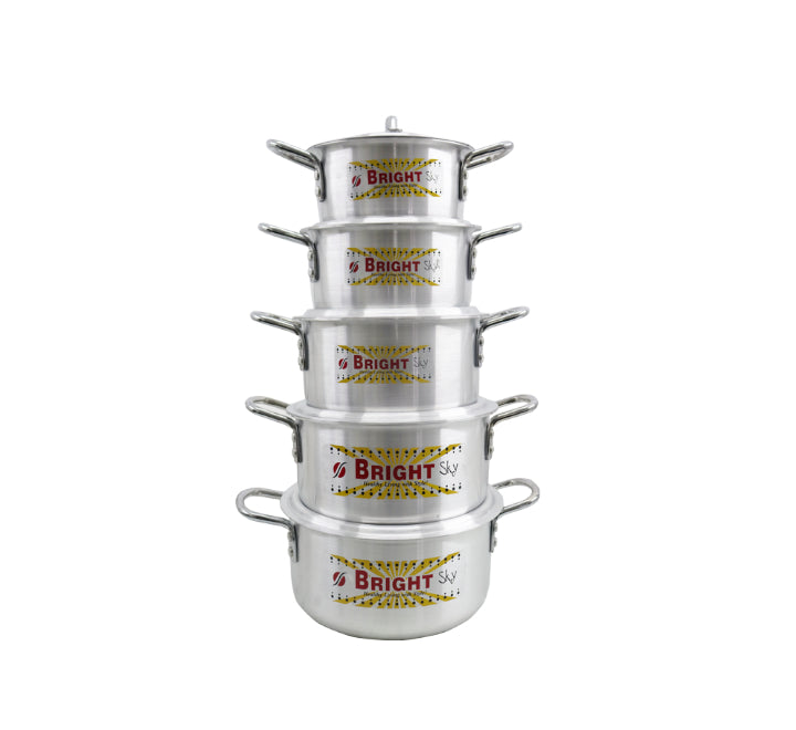 10pc Aluminium Pot Set