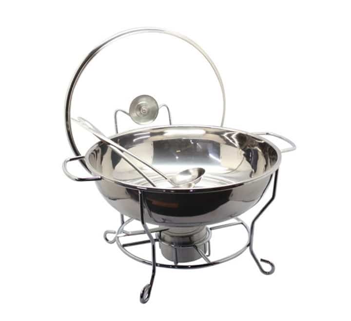 Round Chafing Dish with Glass Lid