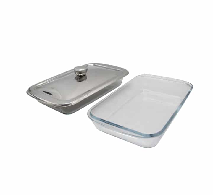 Glass Chafing Dish Silver 1.5L X 3