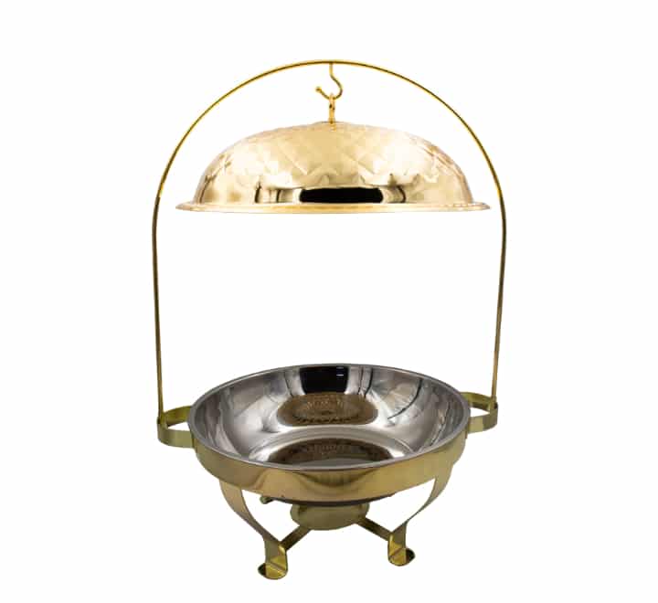Gold Chafing Dish Diamond Pattern 8L