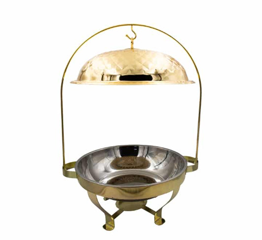 Gold Chafing Dish Diamond Pattern 8L