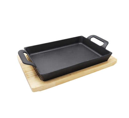 Cast Iron Rectangular Sizzler Pan