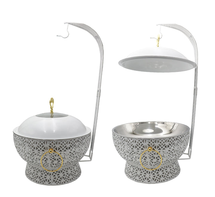 Round Chafing Dish with Hanging Lid