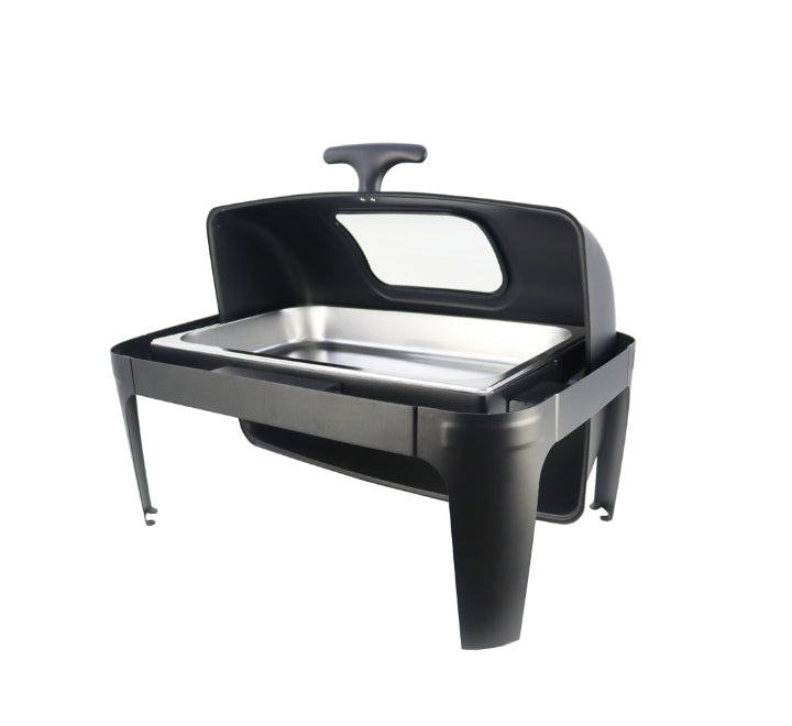 Rectangular Roll Top Chafing Dish with Window