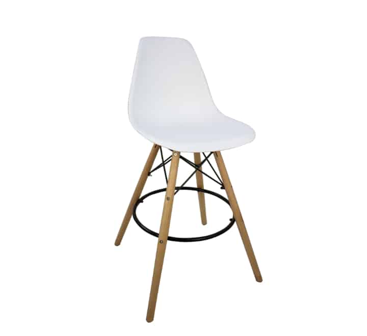 Replica Eames Bar Chair - White