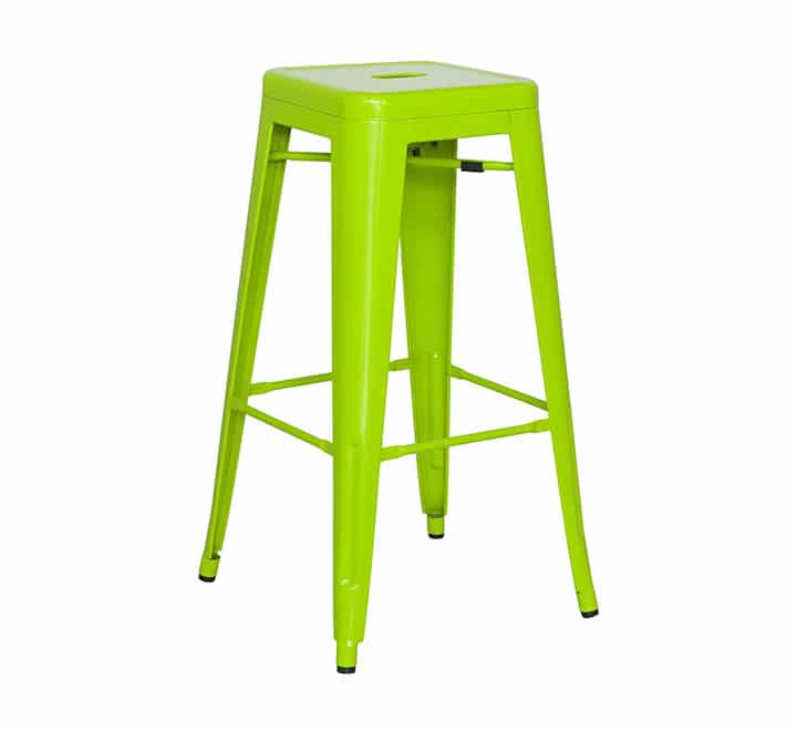 Replica Tolix Bar Chair Without Backrest - Lime Green