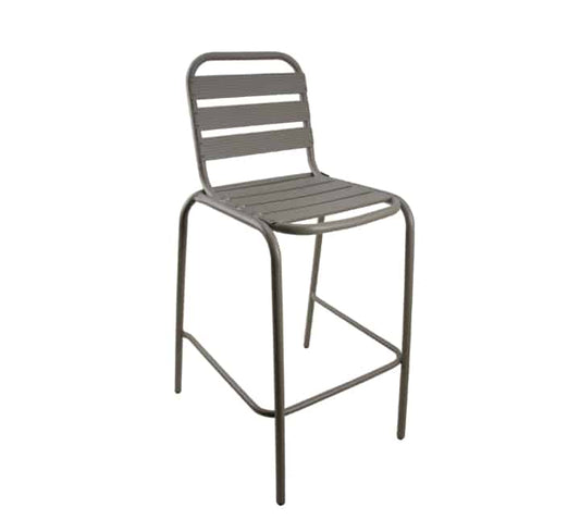Metal Bar Chair No Arms - Cappuccino
