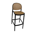 Plastic Bar Chair No Arm - Black/Mustard