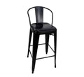 Tolix Bar Chair - Matte Black