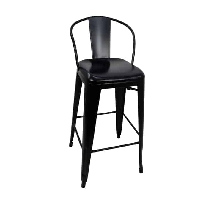 Tolix Bar Chair - Matte Black