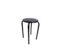 Kitchen Stool Black Frame - Black
