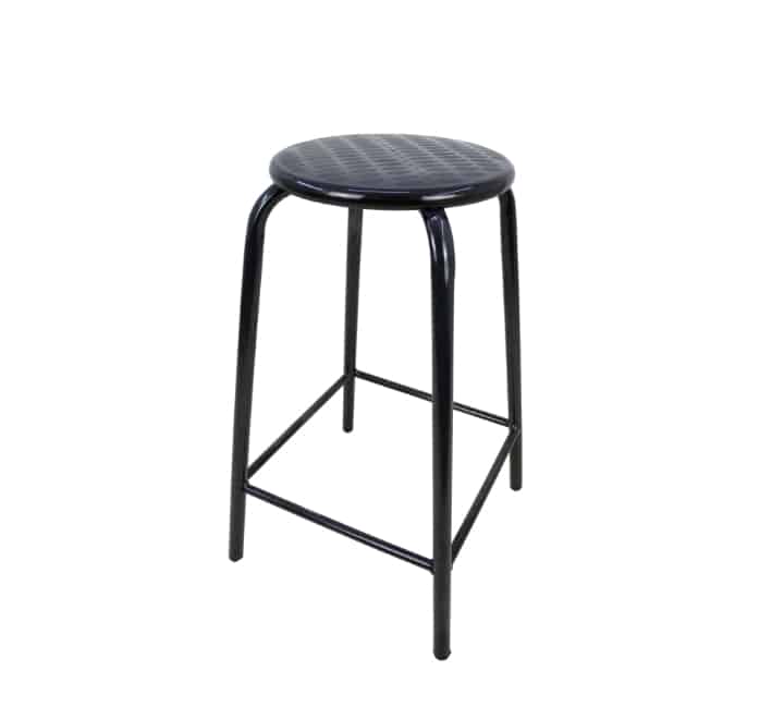Bar Stool Black Frame - Black
