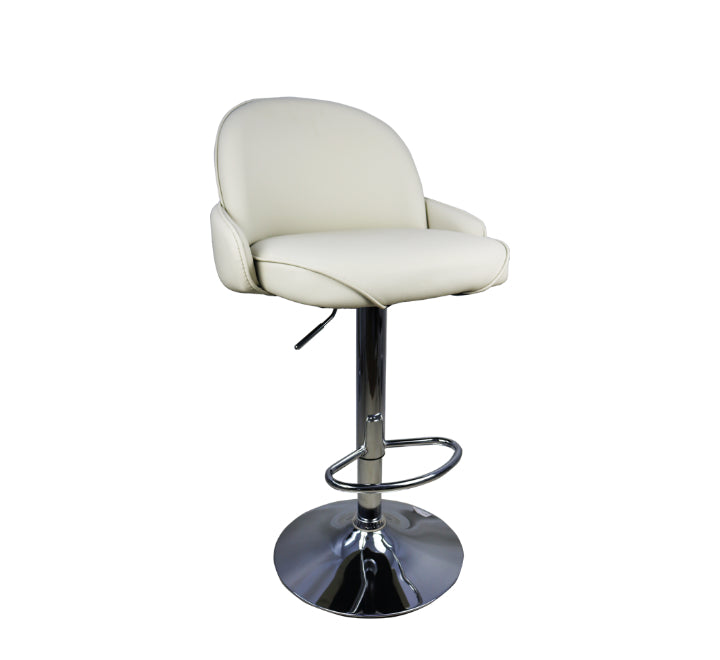 Bar Stool in PU Leather - Cream