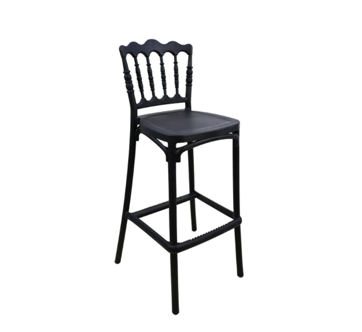 Napoleon Resin Bar Chair - Black