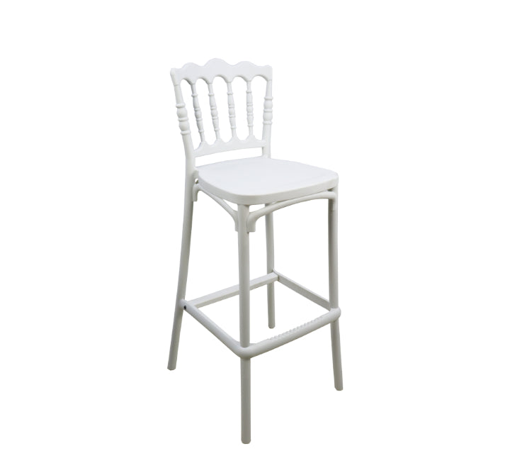 Napoleon Resin Bar Chair - White