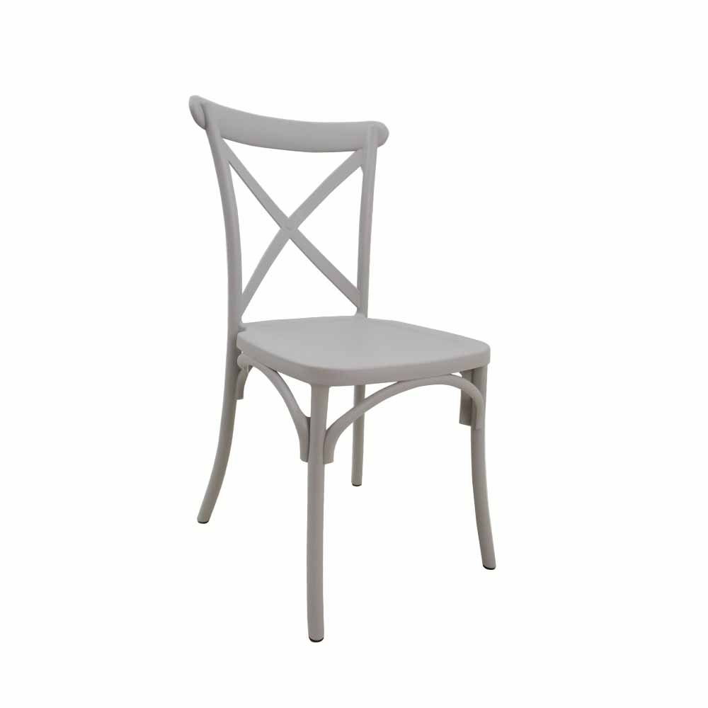 Plastic Cross-back Chair