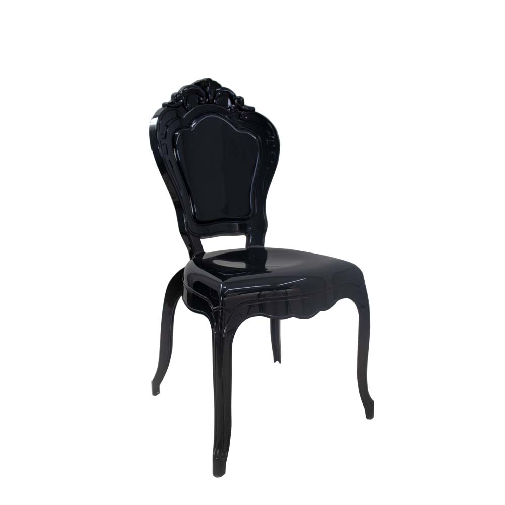 Wedding Dining Chair Without Arms Black