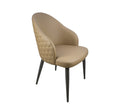 Zilo PU Leather Dining Chair Tan Oxide