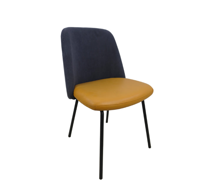 Modern Kitchen Chair 2 Tone Grey/Gold