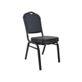 PU Leather Banquet Chair Black