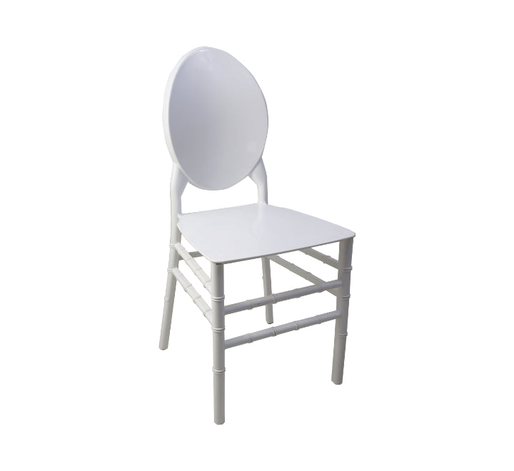 Oval Back Resin Chair