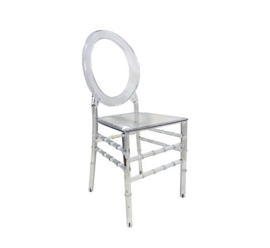 Clear O Back Resin Chair