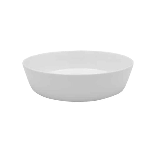 Large Ceramic Round Bowl White 29x7cm