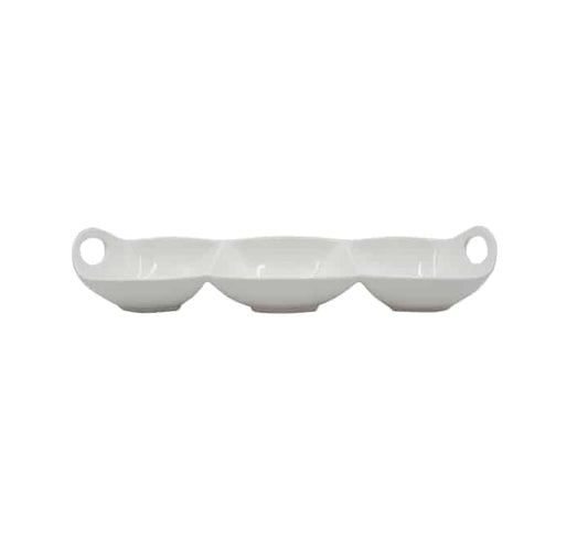 Ceramic 3 Division Sauce Dish 12″