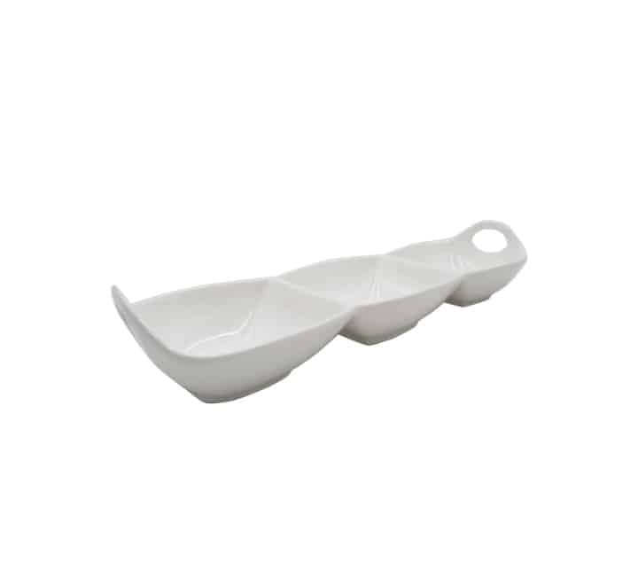 Ceramic 3 Division Sauce Dish 12″