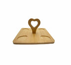 Snack Server 4 Bowls with Bamboo Base