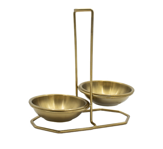 Metal Double Spoon Rest