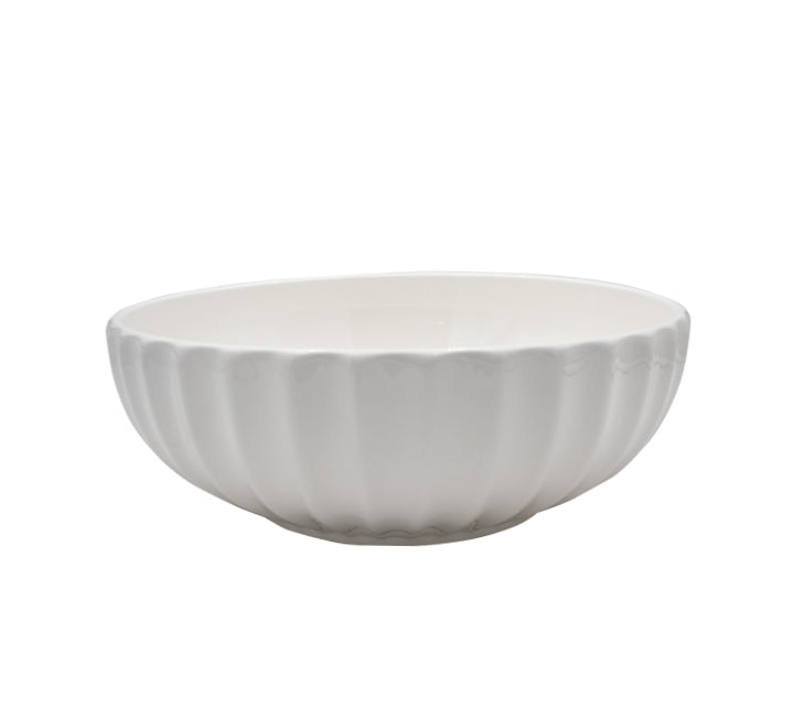 White Ceramic Soup Bowl 12″