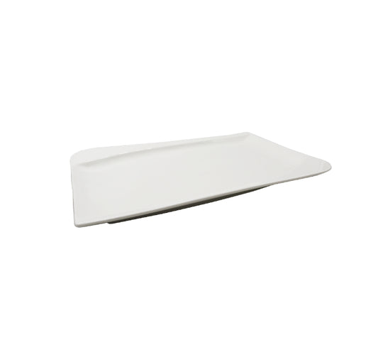 White Rectangular Ceramic Platter