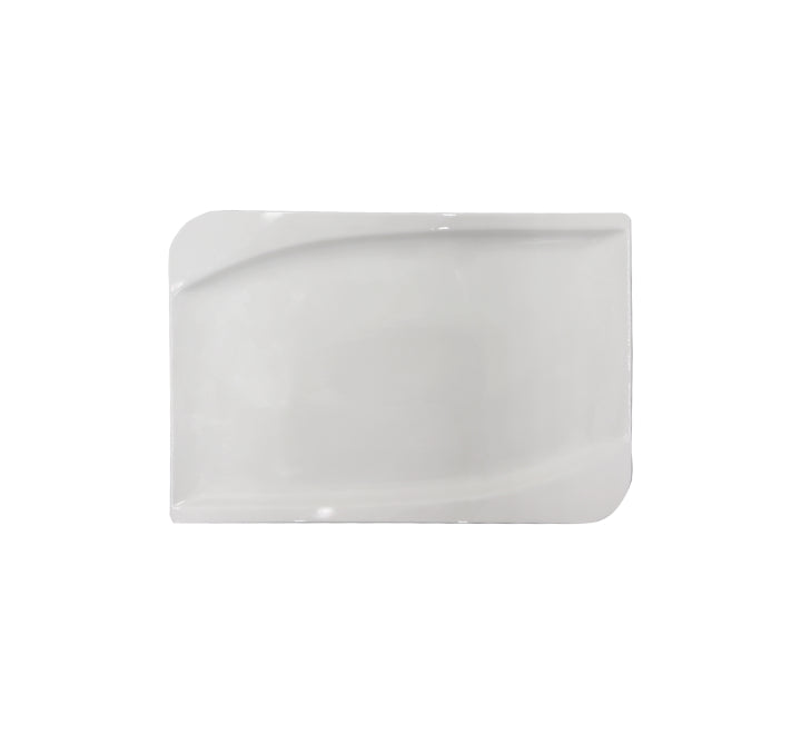 White Rectangular Ceramic Platter