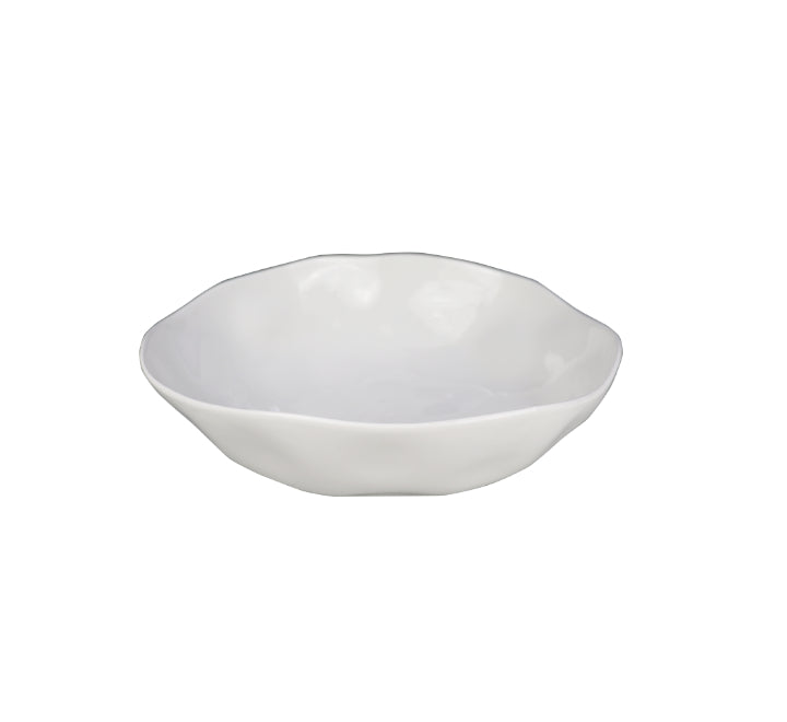 Ceramic Bowl with Irregular Wavy Rim 30x8cm