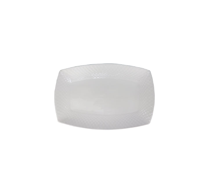 Ceramic Rectangular Plate Diamond Edge Pattern