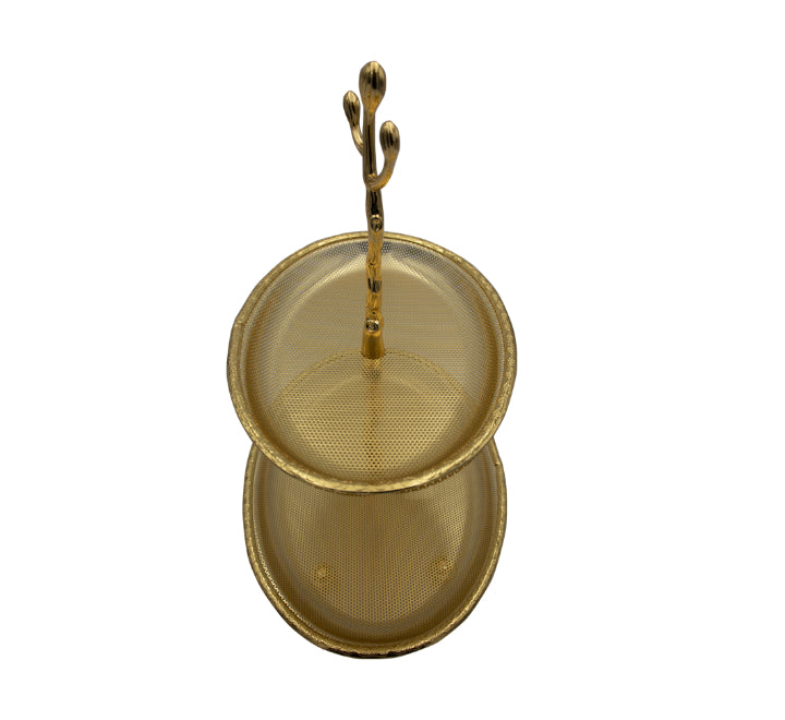 2 Tier Display Stand Gold