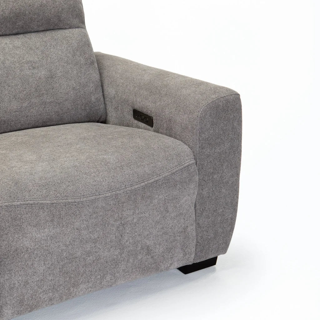 Canaka Fabric Electric Power 2 Seater Recliner