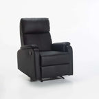 Chabra Leather Touch Armchair Recliner - Black