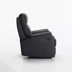 Chabra Leather Touch Armchair Recliner - Black