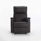 Chabra Leather Touch Armchair Recliner - Brown