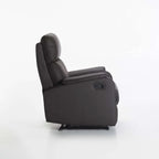 Chabra Leather Touch Armchair Recliner - Brown