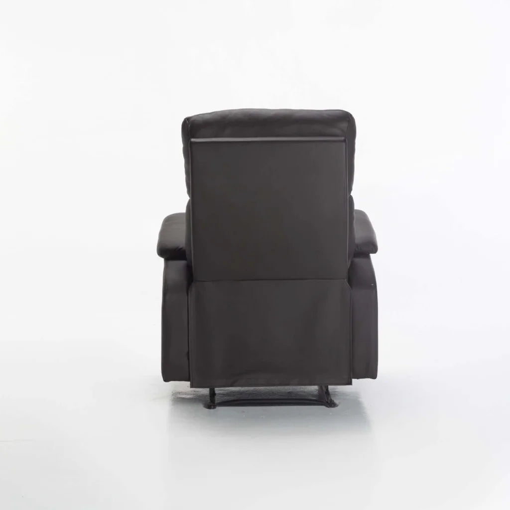 Chabra Leather Touch Armchair Recliner - Brown