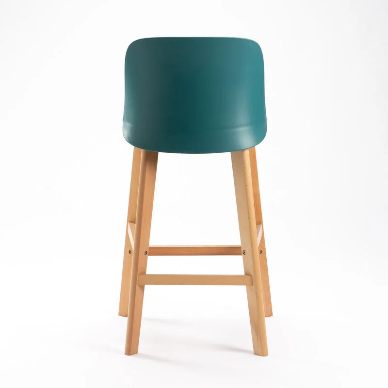 Chartreuse Wooden Leg Kitchen Stool - Teal