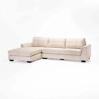 Chwana Fabric Corner Chaise - Platinum