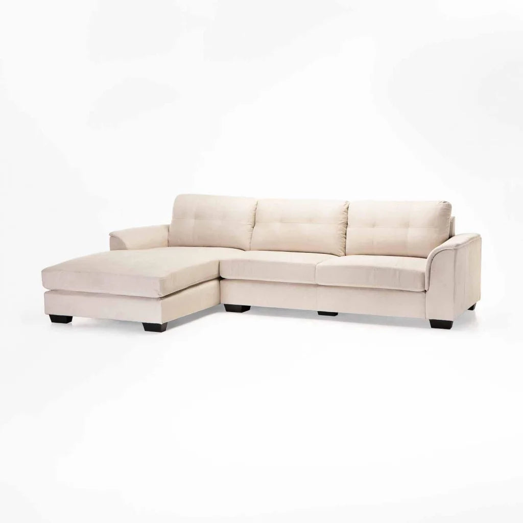 Chwana Fabric Corner Chaise - Platinum