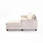 Chwana Fabric Corner Chaise - Platinum