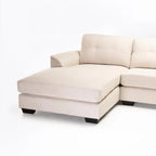 Chwana Fabric Corner Chaise - Platinum