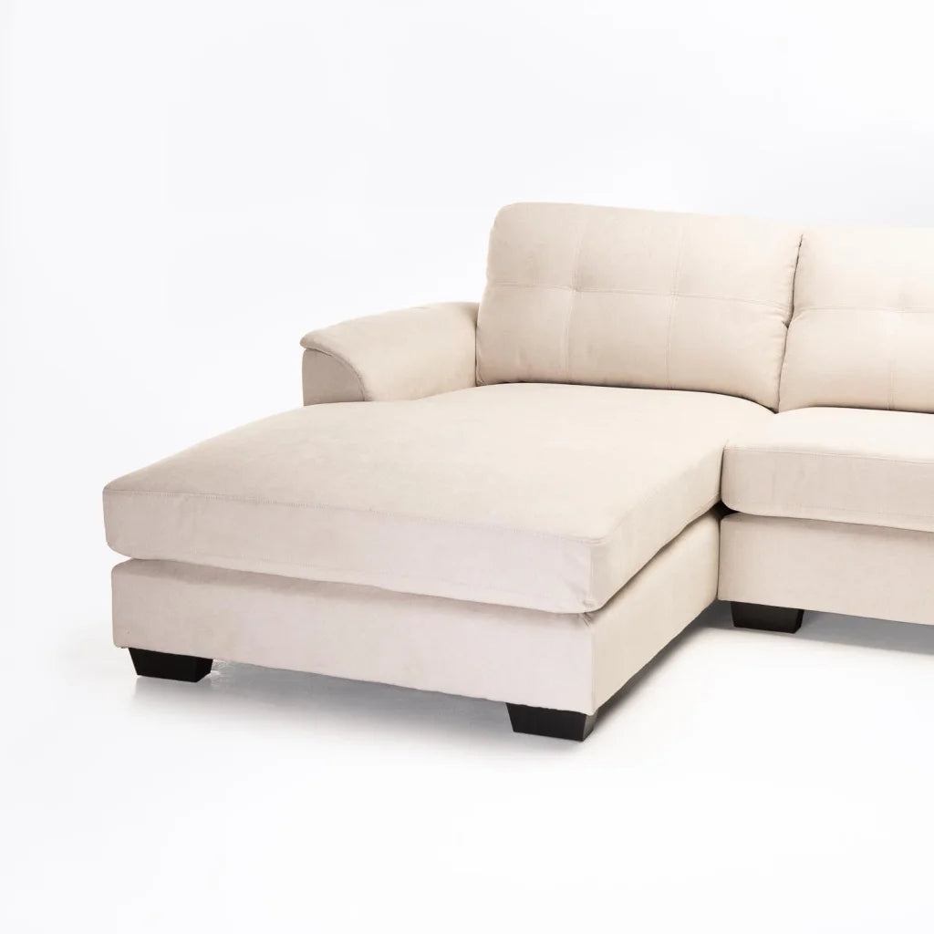 Chwana Fabric Corner Chaise - Platinum